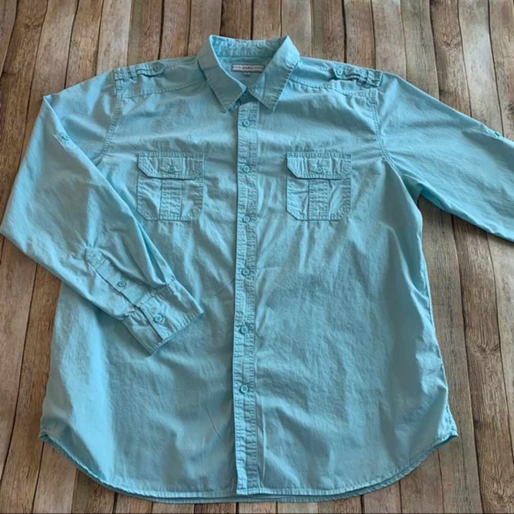 Paper Denim & Cloth men’s long sleeve button down shirt | size 2XL